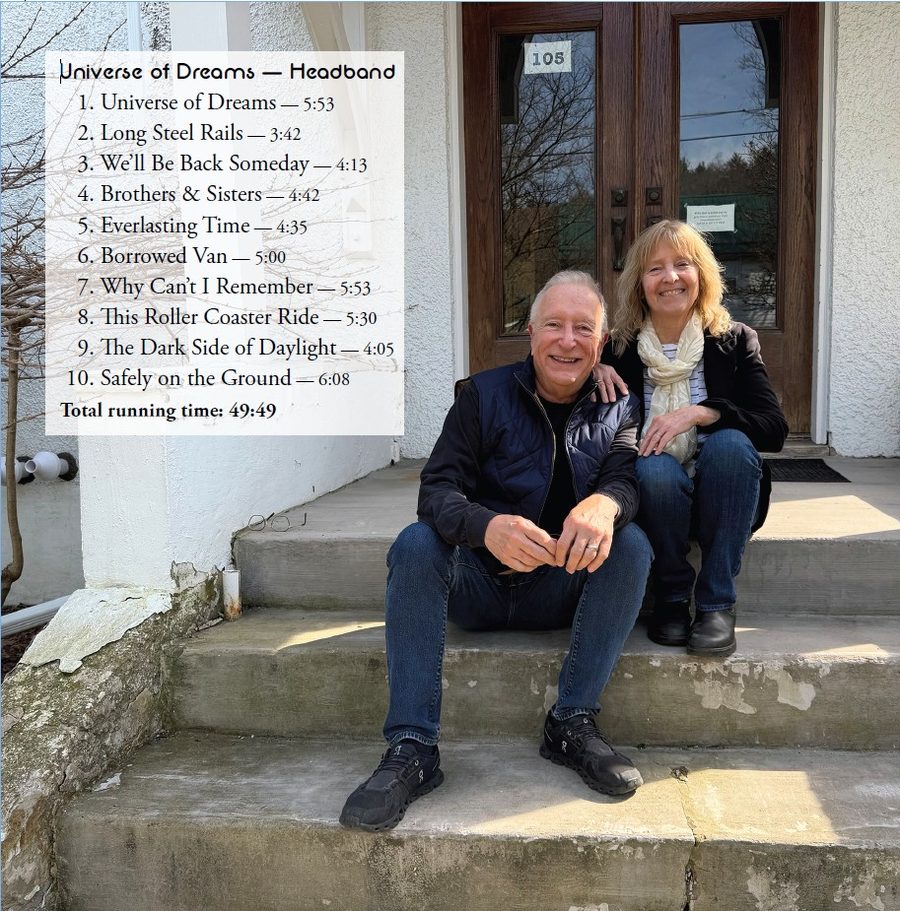 Universe of Dreams back cover — track listing and photo